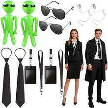 6pcs Fashion Creative MIB Agent Costume Accessories, Secret Service Costume Set Suitable For Men & Women Cosplay - Black - View 13