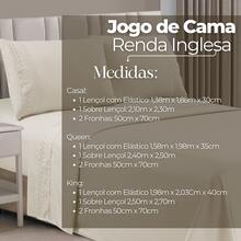 Micropercal 400 Thread Count Sheet Set, Queen And King Size, 4 Pieces, Embroidered With English Lace, Elasticated, Soft Touch, Plain, Habitat - 米色蕾絲 - View 5