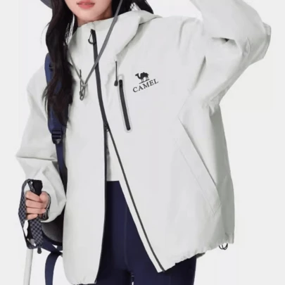 CAMEL CROWN Lightweight, Windproof And Waterproof Women's Outdoor Jacket (Single Layer) For Mountaineers