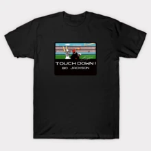 Tecmo Bowl Bo Jackson with Signature T-Shirt - Negro - Ver 1