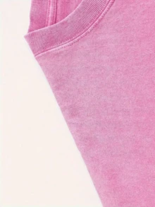 Frieren Beyond Journey's End Tee & Hoodie Washed, Vintage Washed Heavy Cotton Oversized Anime Manga Hoodie T-Shirt Set, Retro Unisex Streetwear Graphic Top, Fantasy Healing Journey Edition, Japanese Anime Merch - 粉色 - 查看 4