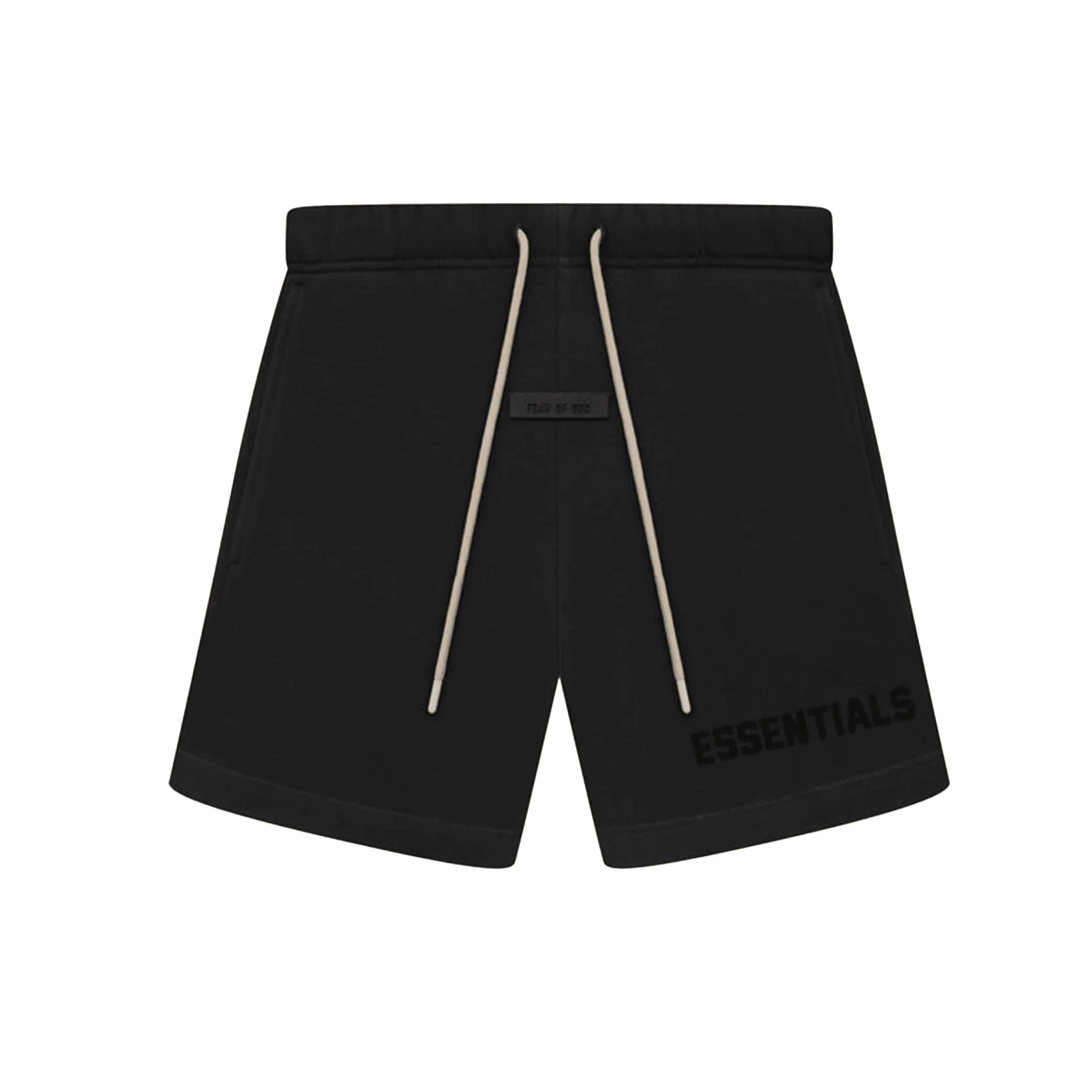 Fear Of God Essentials Black Bonded Sweat Shorts (Jet Black) - Multicolor - View 1