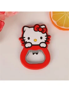 Sanrio 1/3 PiecesHello Kitty Magnetic Bottle Opener, Convenient And Compact, Is An Ideal Choice For Home And Bar Tools, Suitable For Birthdays, Party Gifts, Valentine's Day, Weddings, Travel Accessories, Bars, Parties, Dances, Holiday Parties - Multicolor - View 10