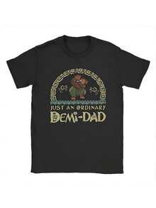 Tops De Mujer Funny Moanas Maui Stronge T Shirts Men Cotton Vintage T-Shirt Crew Neck Just An Ordinary Demi Dad Tees Short Sleeve Clothing Gifts - 黑色 - 查看 1