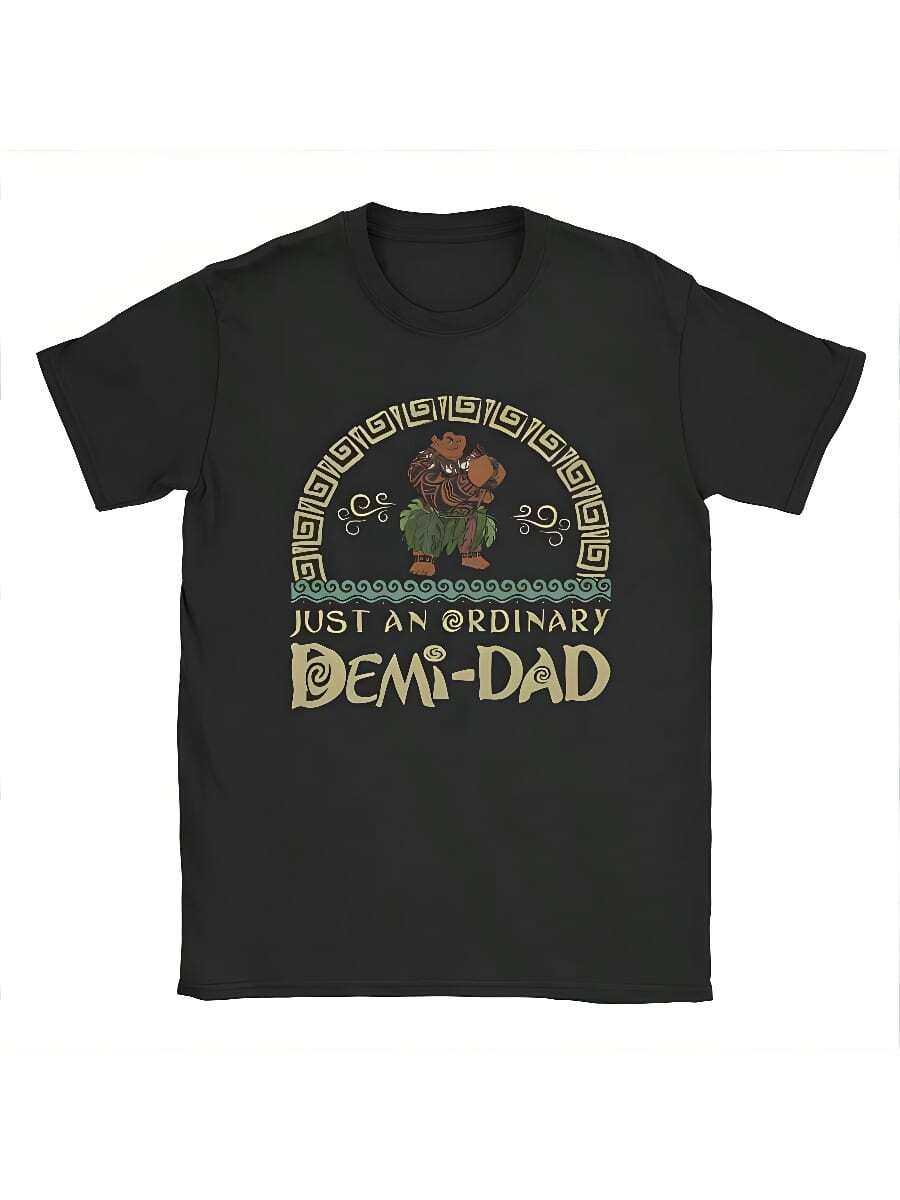 Tops De Mujer Funny Moanas Maui Stronge T Shirts Men Cotton Vintage T-Shirt Crew Neck Just An Ordinary Demi Dad Tees Short Sleeve Clothing Gifts - 黑色 - 查看 1