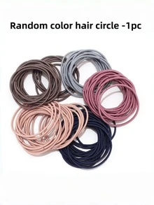 1pc/2pcs Shiny Crystal Rhinestone Stretchy Ponytail Holder, Sturdy Elastic Band Adds Fashionable Sparkle To Hairstyle, Hair Bobble, Hair Tie ,Hair Accessories, Ponytail Holders, Hair Elastics, Hair Rubber Bands, Hair Bobbles ,Hair Rope ﻿ Scrunchies - Multicolor - View 12