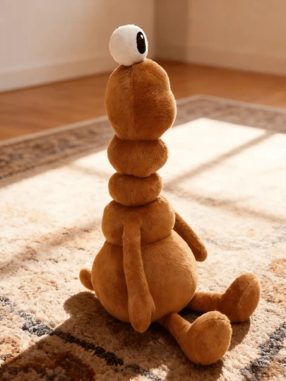 29cm/11.41inch Marcus Worm Plush Toy, Soft And Cute Stuffed Animal, Fun Companion Doll, Adorable Gift, Perfect For Friends And Game Lovers, Room Decor, Easter Gift