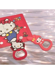 Sanrio 1/3 PiecesHello Kitty Magnetic Bottle Opener, Convenient And Compact, Is An Ideal Choice For Home And Bar Tools, Suitable For Birthdays, Party Gifts, Valentine's Day, Weddings, Travel Accessories, Bars, Parties, Dances, Holiday Parties - Multicolor - View 6