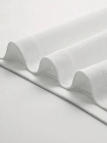 Classica e alla moda maglietta a maniche corte in stile street per donna e uomo, tutte le taglie dalla S alla 5XL - Bianco - Visualizzare 4
