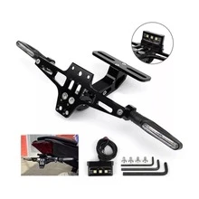 Soporte De Matrícula Ajustable Con Intermitente - A - Ver 1