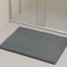 Non-Slip Bathroom Mat With Polka Dots, 40 X 60 Cm, Super Absorbent, Soft, Noodle Pattern, Various Colors - gris oscuro - Ver 2