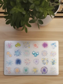50pcs Fireworks Stickers For Diary Case Laptop Storage Cabinet Scrapbook Room Desktop Decor DIY Clear Stickers - Fireworks - View 3