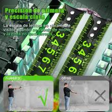 Cinta Metrica Flexometro Regla Retractil Fluorescente 10m,cinta métrica duradera y de alta precisión - A - Ver 6