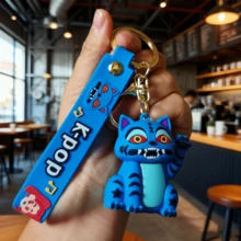 Kpop Demonn Hunters Girl Group Star Silicone Keychain, Cartoon Anime Cute Doll Pendant, Suitable For Birthday Gift, Party Reward, Back To School Season, Daily Friend Gift - Multicolor - View 8