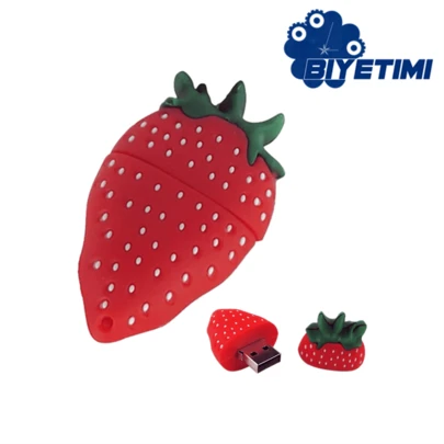 BIYETIMI Unidad flash USB con forma de fruta de dibujos animados de 128GB, compatible con teléfonos y computadoras. También disponible en unidad USB de 64GB 2.0 y unidad USB de regalo de 32GB.