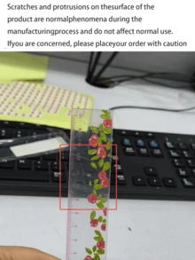 1 Transparent Plant Ruler, Flower Ruler, And Acrylic Ruler (5.91 Inches, With Centimeter Markings), Suitable For Use In Schools And Offices! - A - View 7