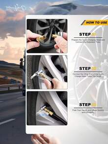 1 Pc Quick Connector Deflation/Non Deflation Press Type Inflation Hose Inflation Joint Inflation Nozzle - Multiple Styles - View 5