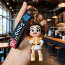Kpop Demonn Hunters Girl Group Star Silicone Keychain, Cartoon Anime Cute Doll Pendant, Suitable For Birthday Gift, Party Reward, Back To School Season, Daily Friend Gift - Multicolor - View 7