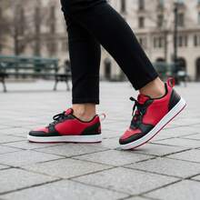 Men's Comfortable Sneakers For Everyday Wear And Urban Style - Red - View 1