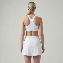 Women's Fitness Short Skirt With Pocket, Well-Fitted - White - View 4