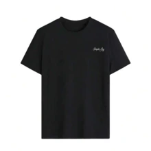 Women's 100% Cotton Floral T-Shirt, Simple Day Casual Summer X Back To School - 黑色 - 查看 5