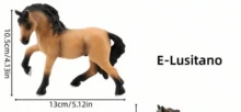 POKOJA LAND 1pc Realistic Miniature Toy Pony And Horse,Wildlife Model Set With Simulated Animals ,Figurines Horse Set With White Horse, Arabian Horse, Jockey And Mare Figurines - For Decoration, Dollhouses, Miniature Toys,And Farm Play (Partially Random) - Multicolor - View 15