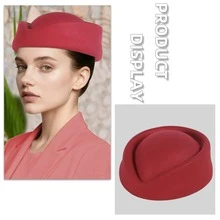 1pc Elegant Women's Felt Fedora Hat - Polyester Woven Lightweight Non-Stretch Hat, Suitable For New Year And Church Weddings - No Feathers, Hand Wash Or Dry Clean Only, Suitable For Daily Activities, Gatherings, Parties, Can Be Used As Holiday And Mother's Day Gifts, One Size Hair Sleep Cap - Other Colors for Style B - View 9