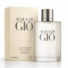 Perfumes De Hombre Acqua di Gio Pour Homme 100ml EDT Fragancia Fresca Cítrica Lima Bergamota Notas Marinas Estilo Casual Regalo Original Papá Novio - Fresco - Ver 7