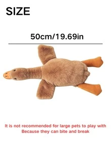 1pc Soft Plush Little Duck Doll, White/Gray/Brown, Suitable For Cats & To Play, Helps Small & Medium Pets Relieve Energy, Not Recommended For Large Pets (May Be Chewed) - Multicolor - View 11