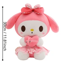 SANRIO 花朵图案毛绒娃娃，填充玩具，大型毛绒娃娃，儿童安抚娃娃，家居/汽车装饰，抱枕，沙发摆件，女孩礼物 - 彩色 - 查看 14