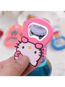 Sanrio 1/3 PiecesHello Kitty Magnetic Bottle Opener, Convenient And Compact, Is An Ideal Choice For Home And Bar Tools, Suitable For Birthdays, Party Gifts, Valentine's Day, Weddings, Travel Accessories, Bars, Parties, Dances, Holiday Parties - Multicolor - View 7