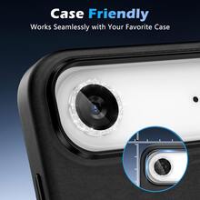 6pcs Silver Shiny Camera Lens Protector Film, Fit For IPhone 17 Pro Max/17 E/17 Pro/17/16 Pro Max/16 Pro/15 Plus/14 Pro/13/12 Mini/11, With Shiny Metal Diamond Ring And 9H Hardness Anti-Scratch Film, Fashionable Accessory, Easy To Use Protective Case - Silver 6Pcs - View 7