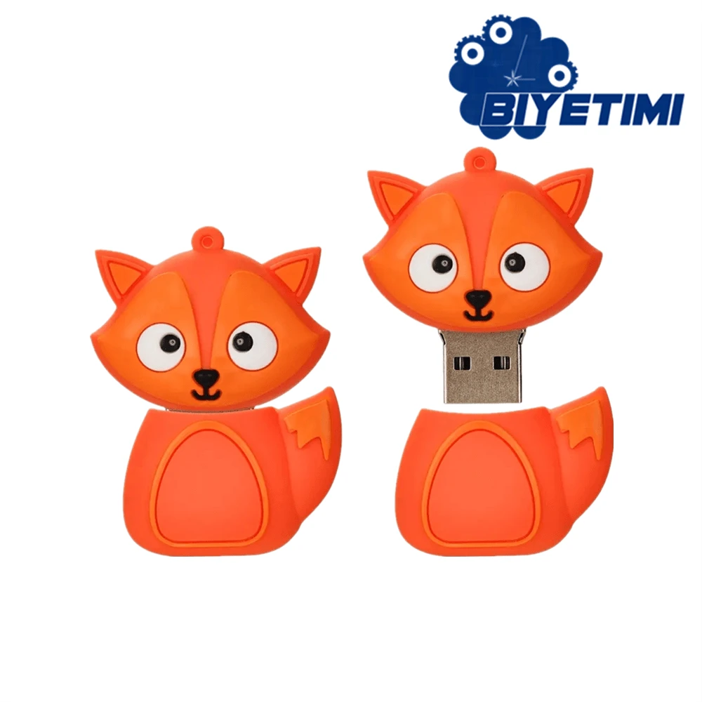 Biyetimi 128GB Cute Black Cat Pattern USB Flash Drive, 64GB 2.0 Cartoon Puppy Pattern USB Flash Drive, 32GB USB Flash Drive, 64GB USB Flash Drive, Gift For Girls - Burnt Orange - View 1