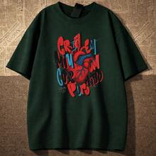 Men's T-Shirt "Create In Me Heart" Unisex Christian 100% Cotton New Release - 軍綠色 - 查看 1