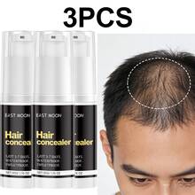EAST MOON Temporary Hair & Scalp Concealer For Men And Women – Natural Black Color To Cover Hair Partings, Hairlines And Thinning Areas. Waterproof, Sweatproof Formula For Instant Fullness With No Powder Residue, Suitable For All Hair Types. - 黑色 - 查看 3