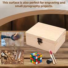 1个复古木质带盖收纳盒，优雅的珠宝收纳盒，质朴的家居装饰，适用于厨房、浴室、卧室，是情人节礼物、返校必备品的理想之选，非常适合整理和时尚展示您的珍藏，以其永恒的魅力和实用性提升您的空间，用贴心的收纳方案庆祝爱情和新的开始，房间装饰 - 彩色 - 查看 11