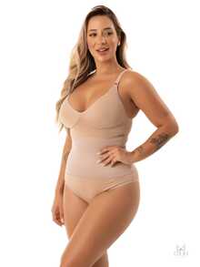 Women Shapewear Bodysuits - Màu be - Xem 5