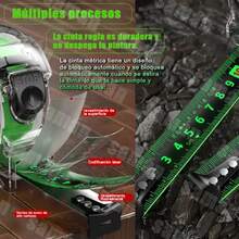 Cinta Metrica Flexometro Regla Retractil Fluorescente 10m,cinta métrica duradera y de alta precisión - A - Ver 7