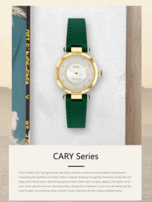 Coach Cary Green leather Strap Women's Watch - 綠色 - 查看 9