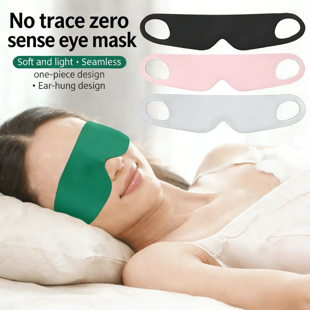1PC Sleep Mask , Sleep Mask Blackout,Sleep Mask Bulk,Sleep Mask Weighted Soft Breathable Sleep Eye Mask With Adjustable Elastic Strap For Flight Nap,School,Back To School,Travel,Travel Essentials,Home Essentials,Eye Mask,Sleep Mask - Multicolor - View 1