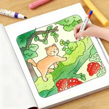 1pc 48 Pages 230g Purrfect Life Adult Coloring Book - Cats Daily Life + Cozy Home Illustrations, Adult Stress Relief Toy, Children's Educational Toy, Family Bonding, Coloring Book DIY To Cultivate Thinking Ability, Suitable For Stationery, School Supplies, Great Gift For Girls - View 5