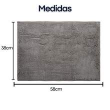 Non-Slip Bathroom Mat With Polka Dots, 40 X 60 Cm, Super Absorbent, Soft, Noodle Pattern, Various Colors - gris oscuro - Ver 3