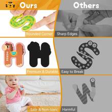 Letras magnéticas grandes, imanes de refrigerador del alfabeto ABC 26 PIEZAS con lindos animales en mayúsculas de colores, juguetes educativos de ortografía y alfabeto magnético para el refrigerador, relleno de canasta de Pascua para niños pequeños y niños - letra mayúscula - Ver 3