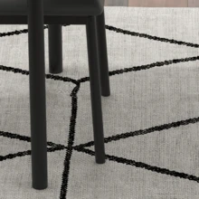 Juego de comedor de 3 piezas para 2, mesa de cocina industrial de madera y 2 sillas acolchadas de cuero sintético con estructura de metal para espacios pequeños, apartamentos y cocinas. - Gris - Ver 11