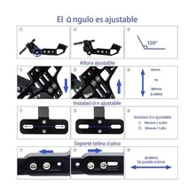 Soporte De Matrícula Ajustable Con Intermitente - A - Ver 5