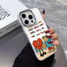 Confesión del collage del corazón de rana Dise?o de impresión,Protector Transparente de Alta Calidad para Celular - Funda Anti-Caídas de TPU para Multi-Modelos (OPPO, Redmi, , ) - Ideal para San Valentín y Halloween - transparente - Ver 7
