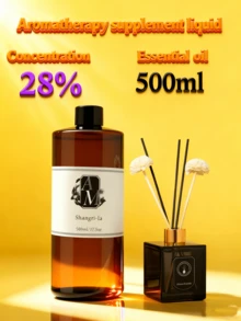 500ml Fragrance Essential Oil, Water-Based Aroma Refill Liquid, Flameless Aroma Refill, 28% Fragrance Concentration (Most Market Products Are 2%-6%), Suitable For Reed Diffusers, Aroma Diffusers, Aroma Diffuser Machines, Ultrasonic Aroma Diffusers - 500ml - View 3