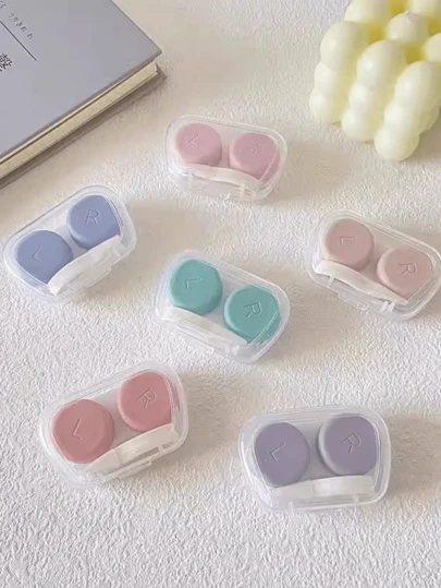 Portable High-Quality Contact Lens Case, Minimalist & Chic Design Contact Lens Storage Box For Women