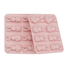 1pc Easter Bunny Shaped Cake Mold, Silicone Baking Mold, Easy To Clean And Release, French Chocolate Mousse Mold, Suitable For Home Baking, Birthday Party, Spring Event Theme Desserts, Cakes, Fruit Ice, Pudding Jelly - Multicolor - View 11