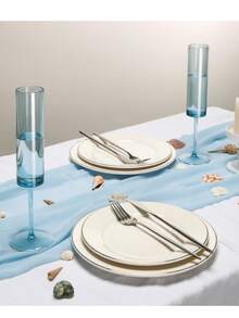 1/5pcs 6oz Reusable Plastic Champagne Flutes, Insulated Acrylic Wine Glasses, Shatterproof Cocktail Cups For Christmas Party, Wedding, Birthday, Anniversary, Home And Bar Use - Multicolor - View 6